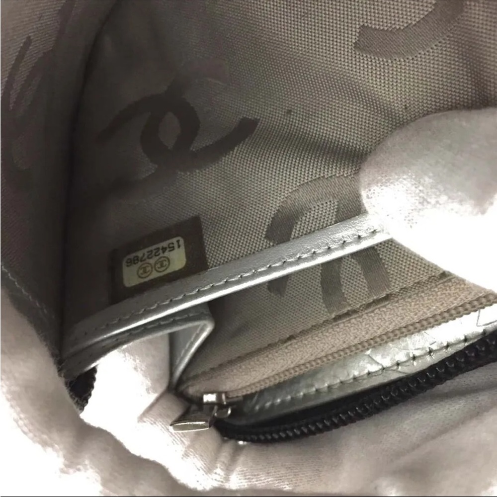 CHANEL Combon black lambskin long wallet- Authentic - Picture 6 of 8